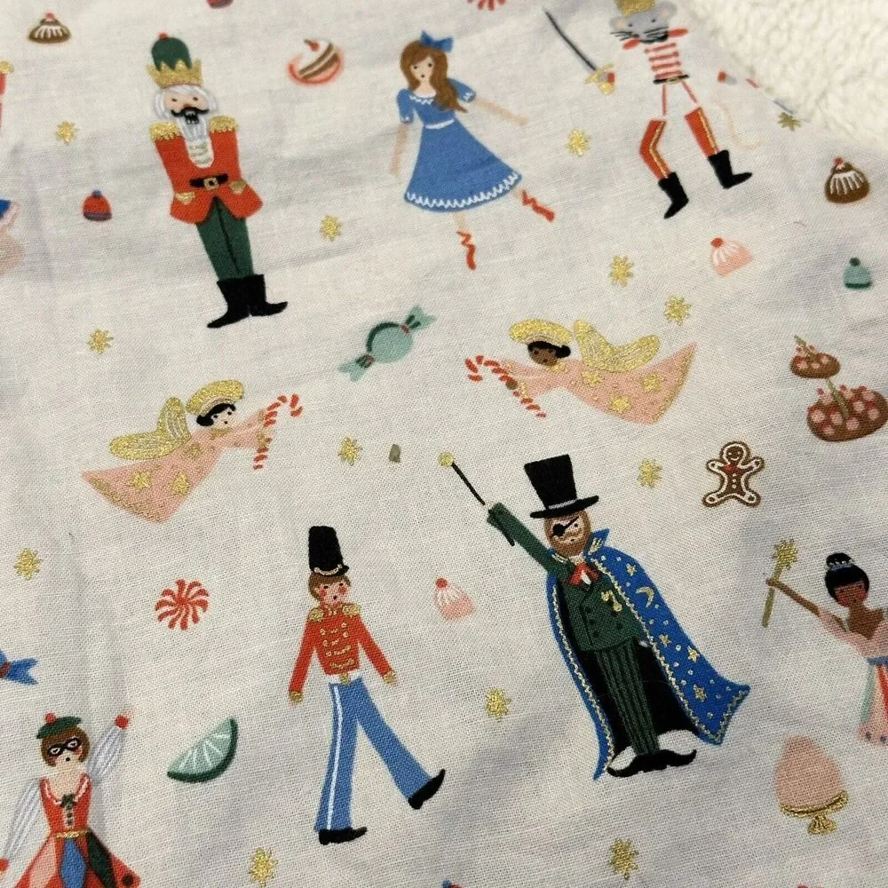 Homemade Christmas Stocking Rifle Paper Company Nutcracker Fabric 20” Holiday